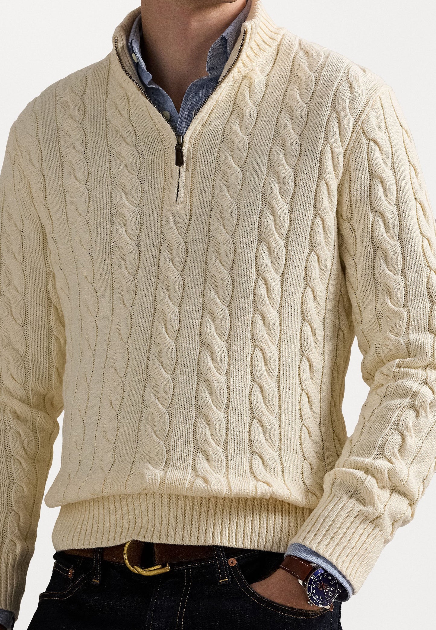 MEN QUARTER ZIP (ANDOVER CREAM)