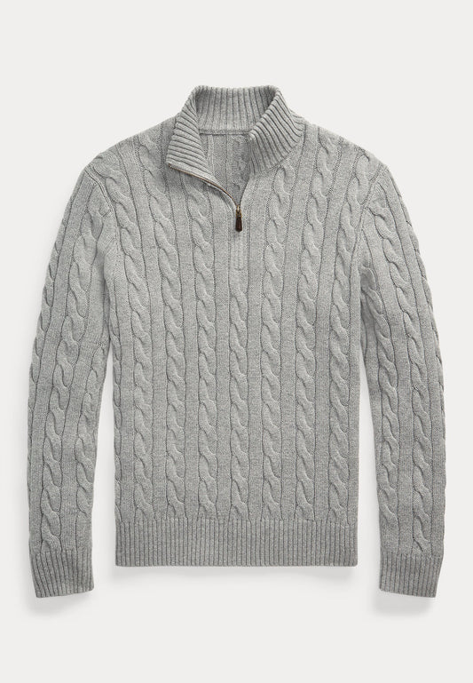 MEN QUARTER ZIP (GREY)