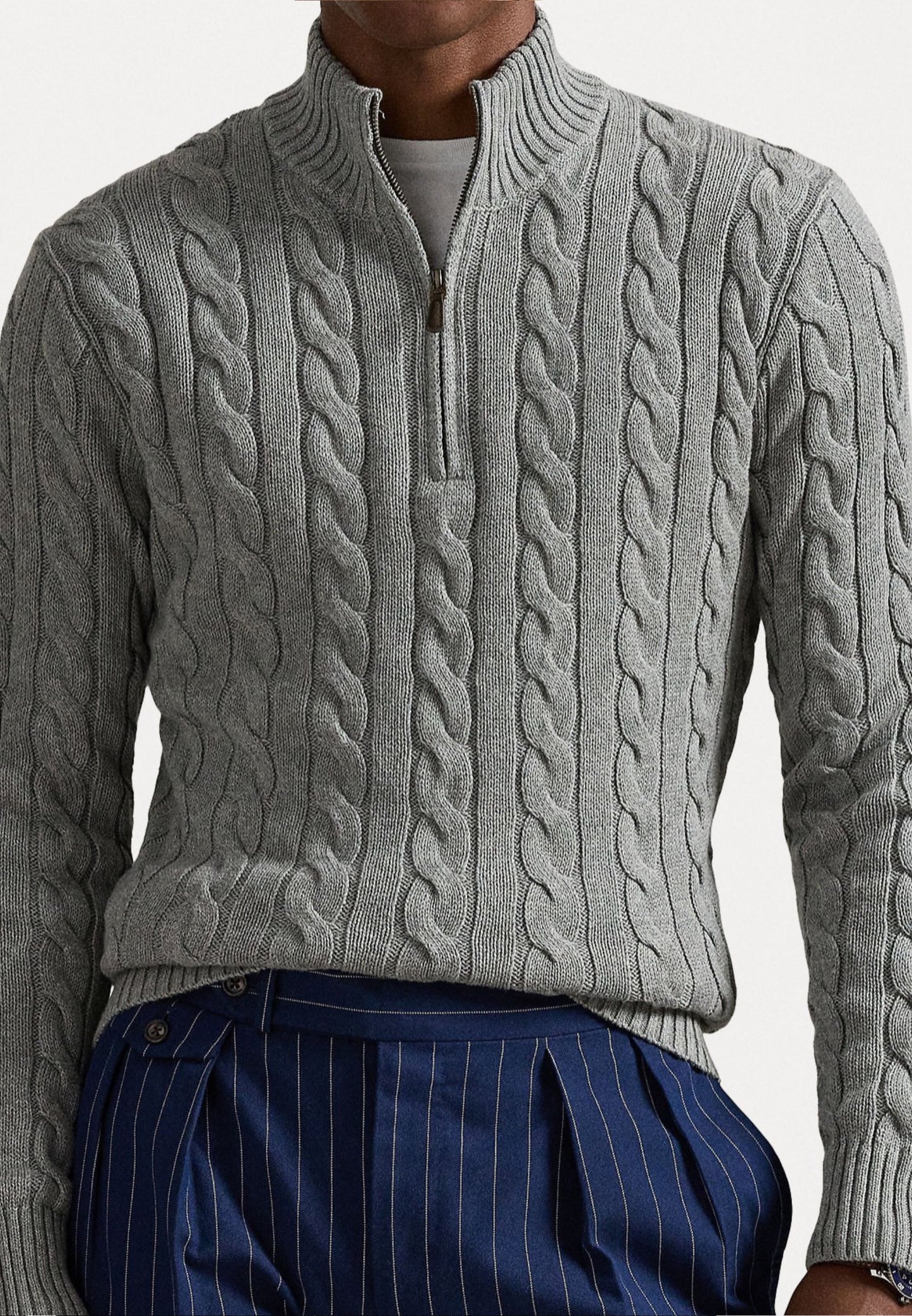 MEN QUARTER ZIP (GREY)