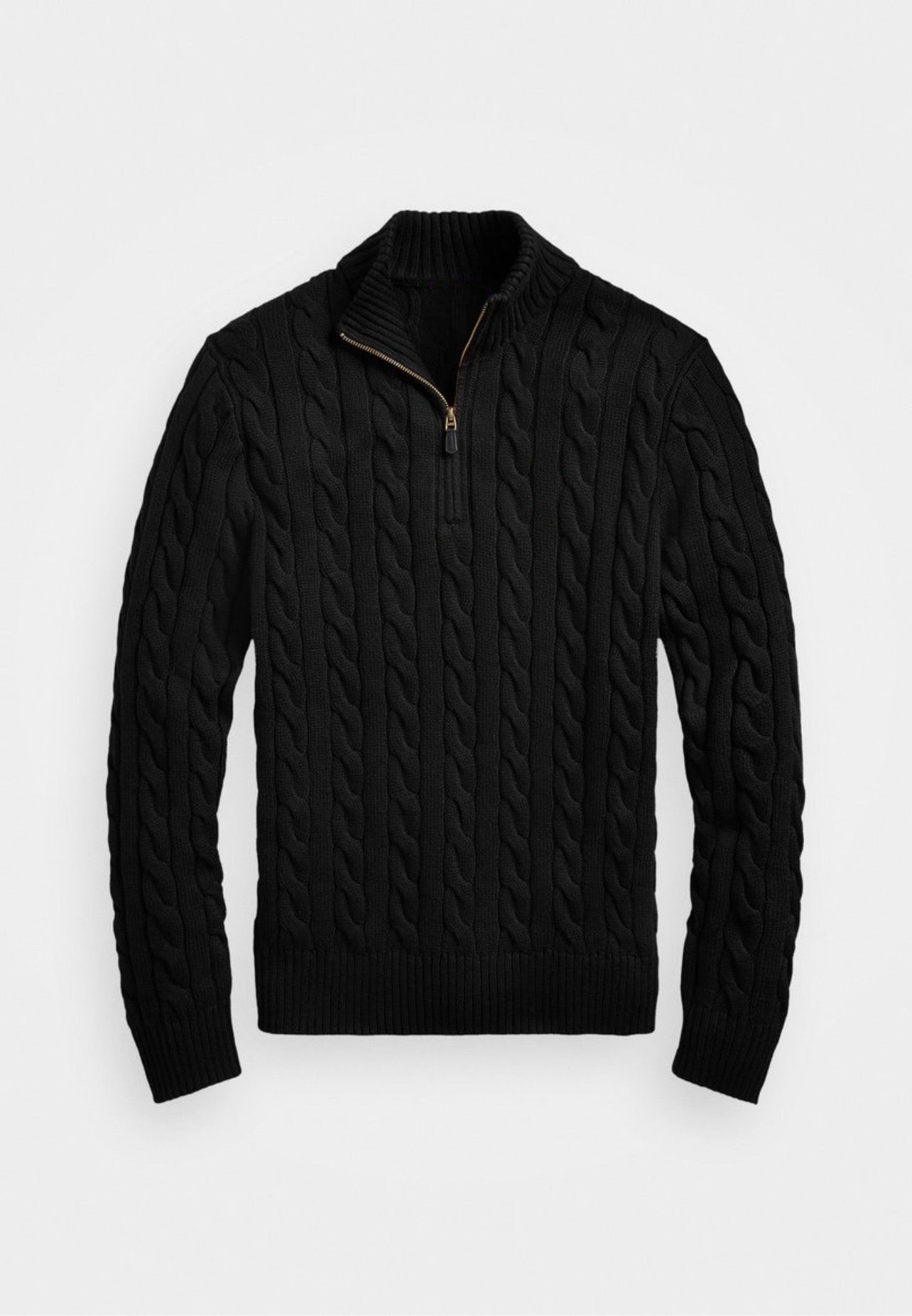 MEN QUARTER ZIP (BLACK)