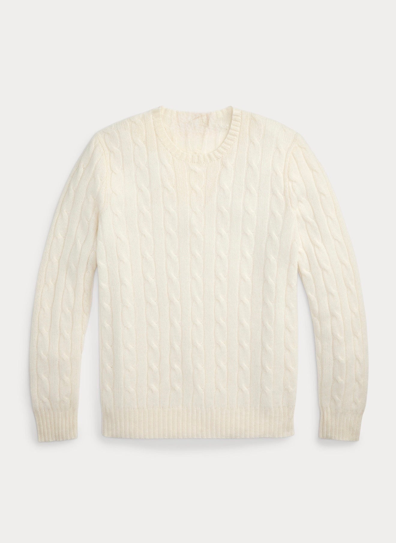 CABLE KNITTED ROUND (CREAMY)