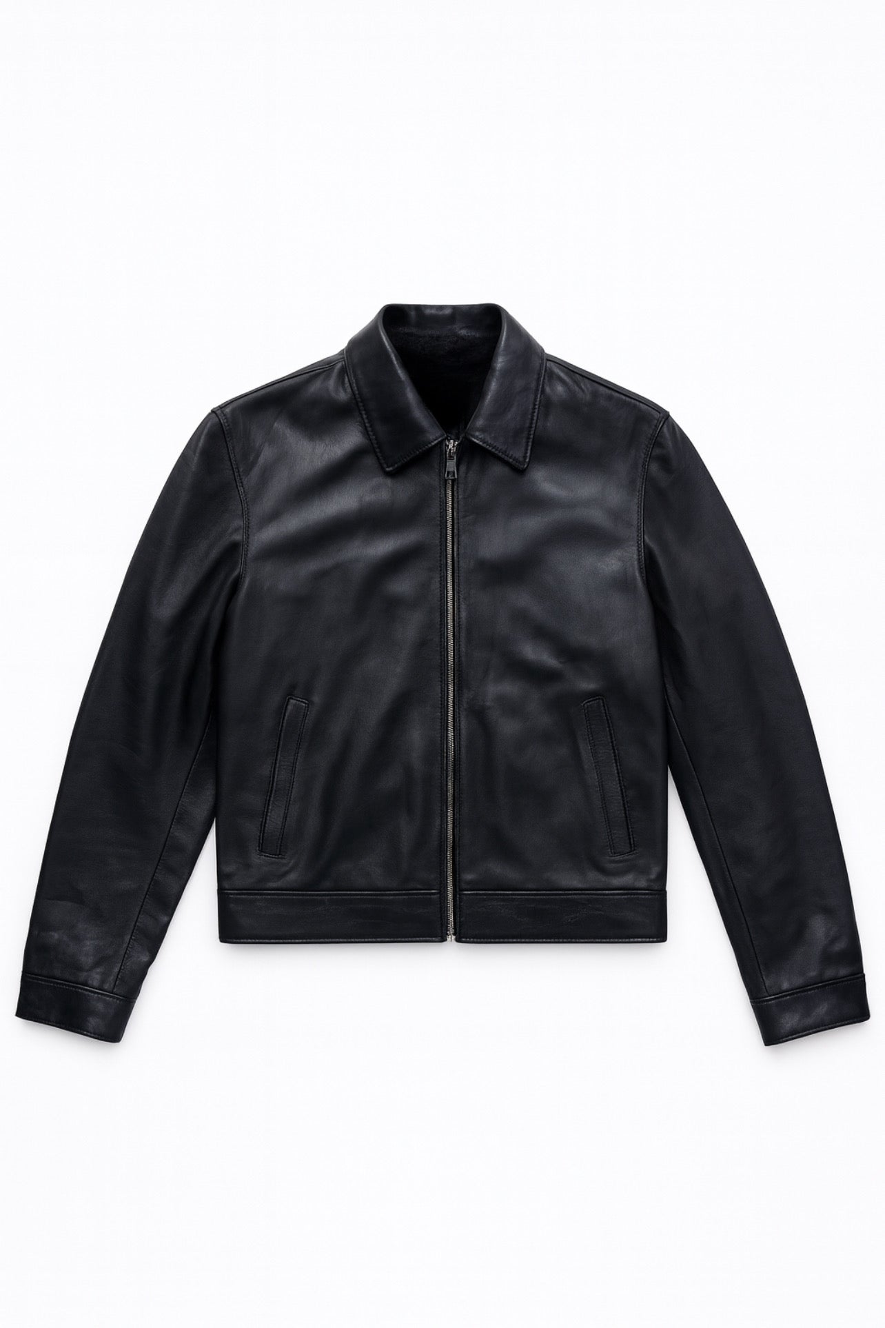 MEN LEATHER JACKET (BLACK)
