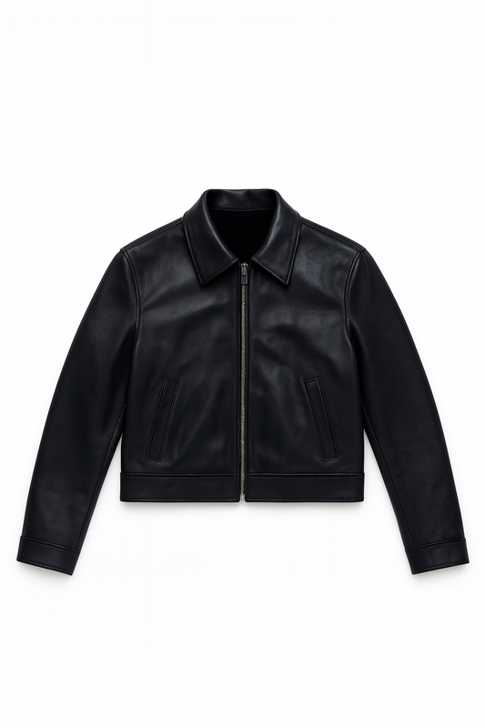 WOMEN LEATHER JACKET(BLACK)