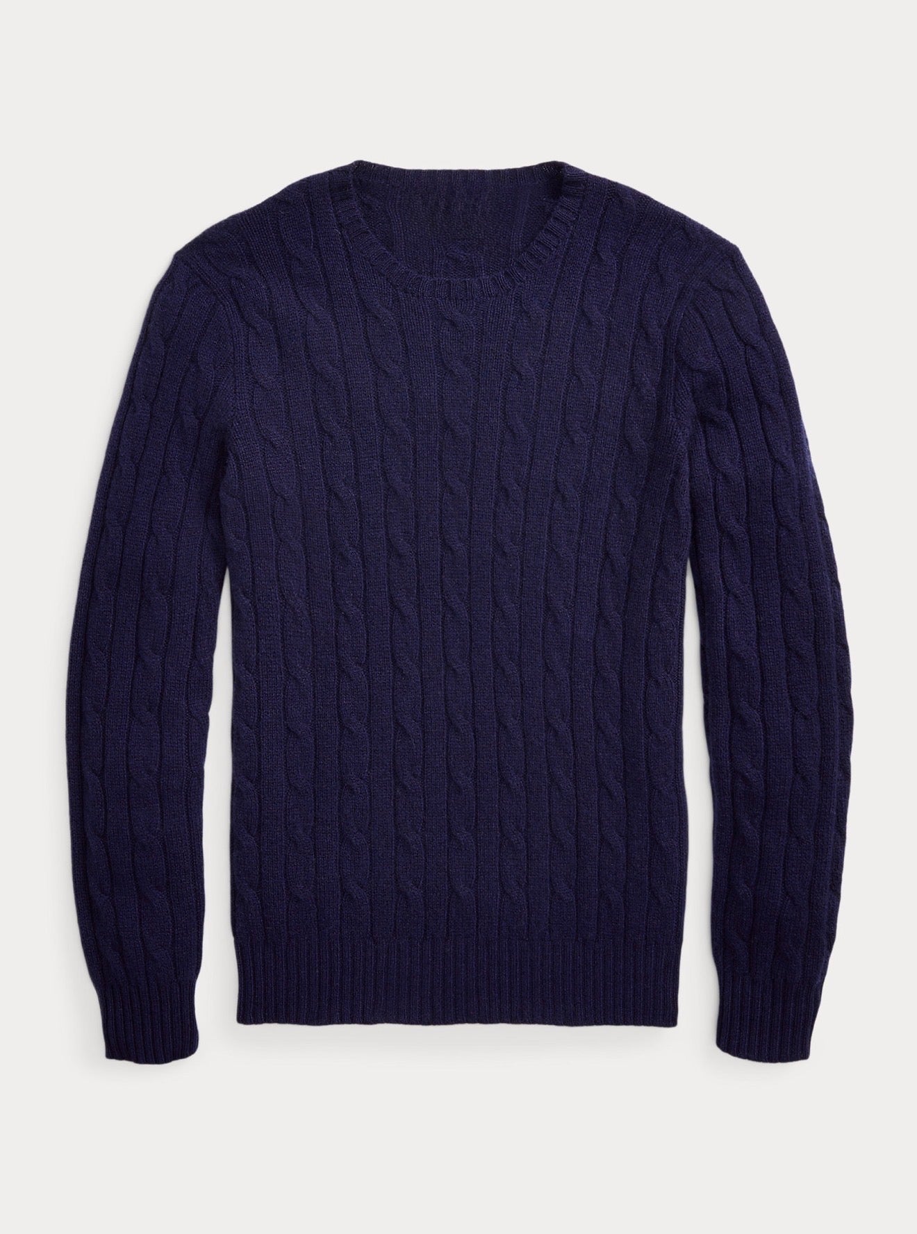 CABLE KNITTED ROUND (NAVY)