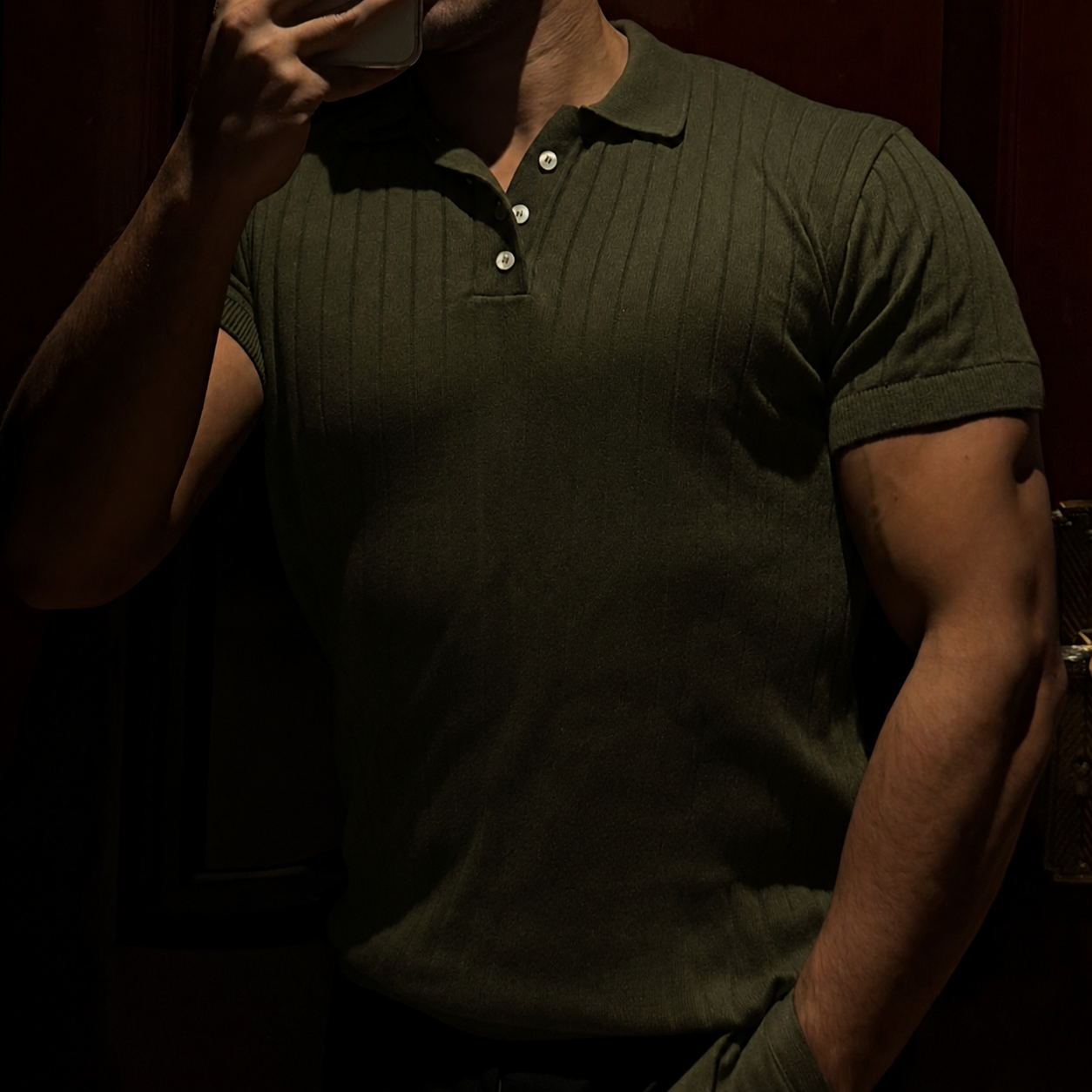 A PERFECT POLO (OLIVE GREEN)