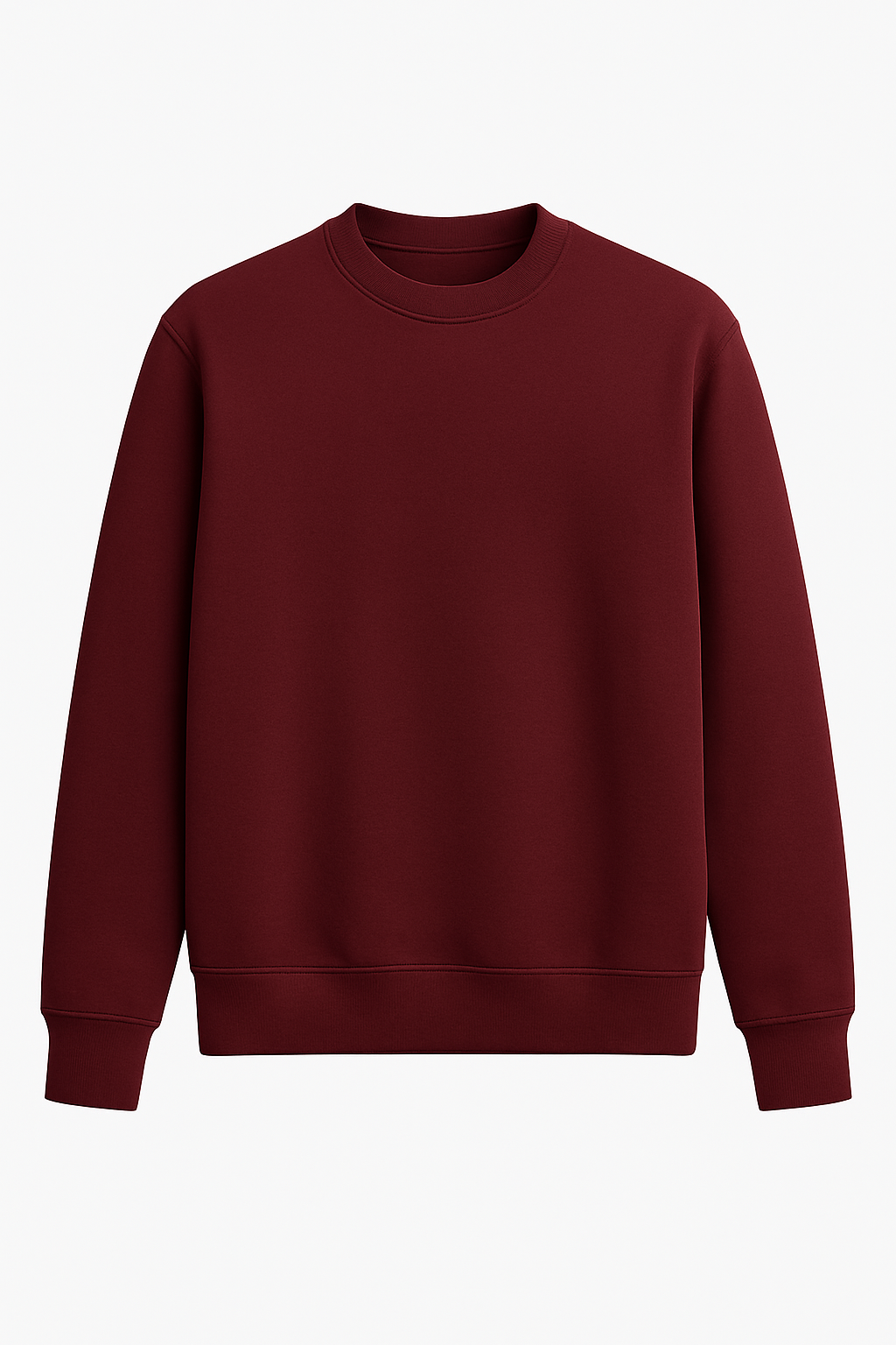 Cotton crewneck (burgundy)