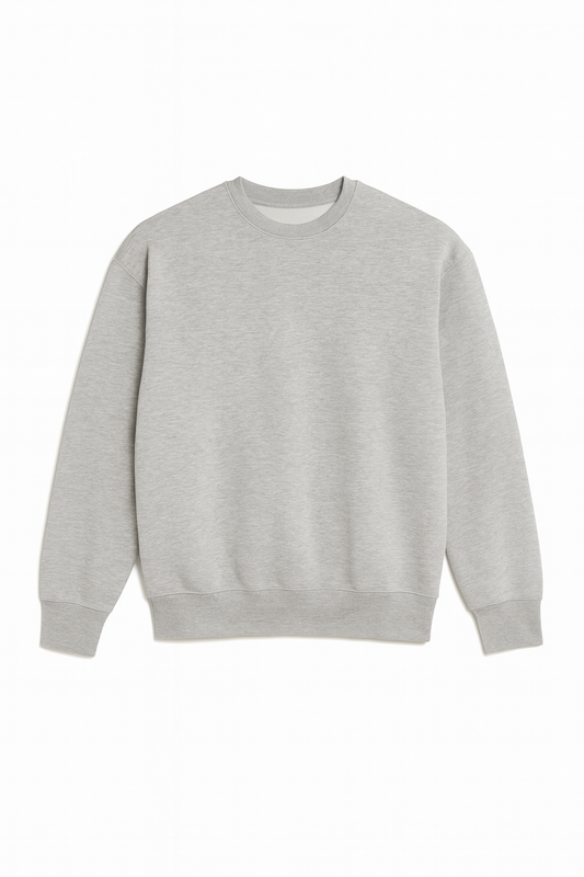 Cotton crewneck (grey)